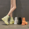 Thick chunky sole  waterproof marten boot women fashion ankle boot